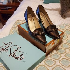 Brown Crocodile Heels